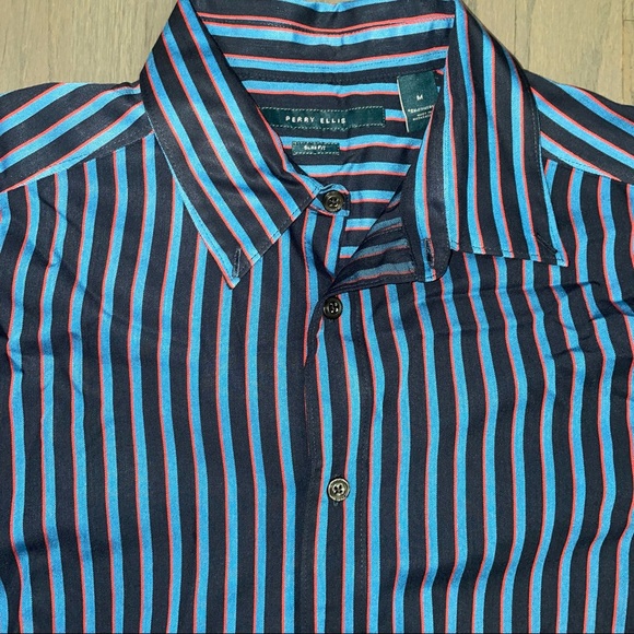 Perry Ellis men’s shirt sleeve button down shirt - Picture 10 of 11